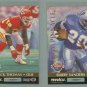 1992 Pinnacle Team Pinnacle # 2 BARRY SANDERS and DERRICK THOMAS -- MINT