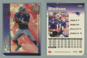 1999 Donruss Elite Aspirations # 111 Die Cut DREW BLEDSOE #d 77 of 89 -- MINT