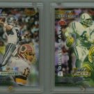 1996 Bowman's Best Mirror Images Atomic Refractors # 3 AIKMAN, FREROTIE, HARBAUGH, BLAKE - MINT