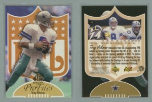 1997 SP Authentic ProFiles # P39 TROY AIKMAN -- MINT