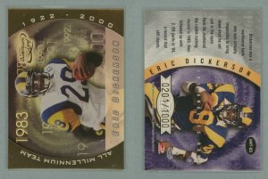 2000 Quantum Leaf All-Millennium Team # AMT-ED ERIC DICKERSON #d 0201 of 1000