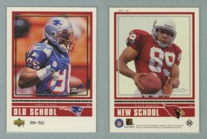 1999 Upper Deck Retro Old School - New School Level 2 # ON16 TERRY GLENN & DAVID BOSTON #d 39 of 50