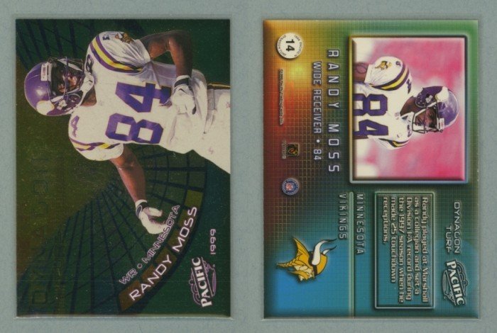 1999 Pacific Dynagon Turf # 14 RANDY MOSS -- MINT