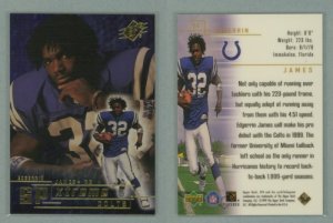 1999 SPx Spxtreme # X4 EDGERRIN JAMES -- MINT