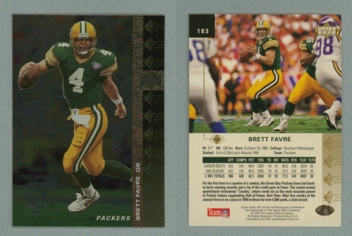 1994 SP # 163 BRETT FAVRE -- MINT