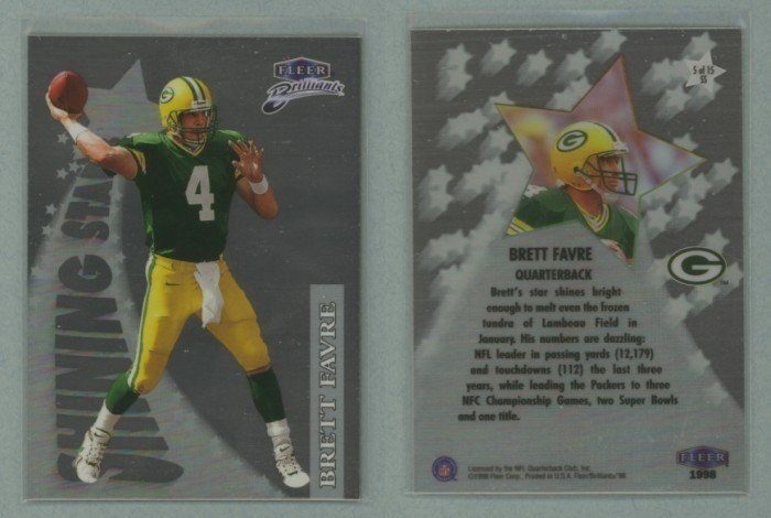 1998 Fleer Brilliants Shining Stars # 5 BRETT FAVRE -- MINT