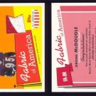 2003 Topps All American Fabric of America # FA-JM JEROME McDOUGLE 2 Color GU Jersey