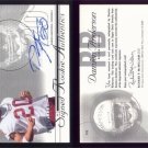 2002 SP Authentic # 192 DAMIEN ANDERSON Auto RC #d 0925 of 1150 -- MINT