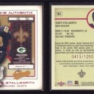 2002 Fleer Authentix # 104 DONTE STALLWORTH RC #d 0413 of 1250 -- MINT