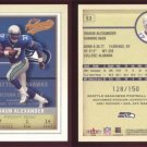 2002 Fleer Authentix # 53 SHAUN ALEXANDER #d 128 of 150 -- MINT