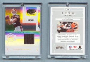 2004 Leaf Certified Materials #  212 LUKE McCOWN Jersey RC #d 1112 of 1250 -- MINT