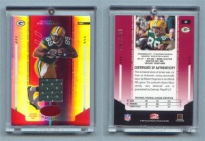 2004 Leaf Certified Materials Mirror Red Materials # 45 ROBERT FERGUSON GU Jersey #d 109 of 150
