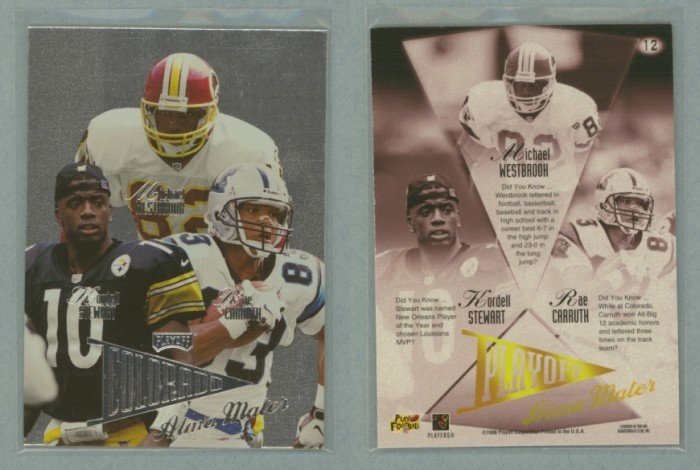 1998 Playoff Prestige Alma Maters # 12 STEWART, CARRUTH, WESTBROOK -- MINT