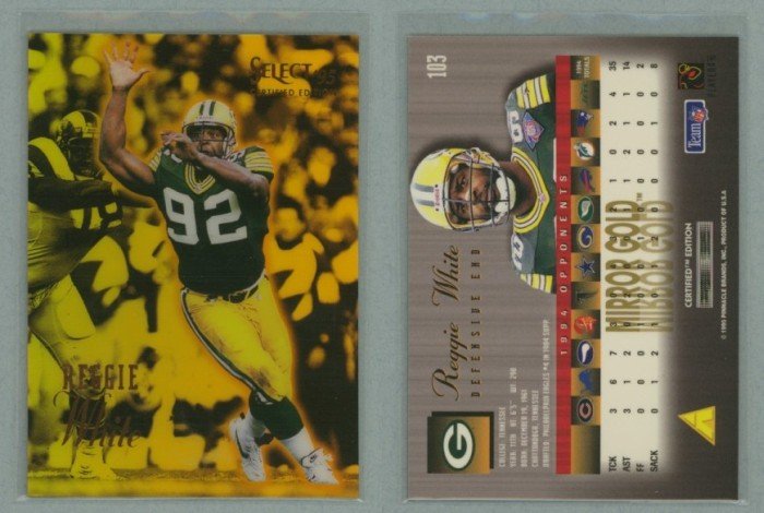 1995 Select Certified Mirror Gold # 103 REGGIE WHITE -- MINT