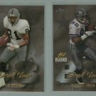 1997 Topps Chrome Draft Year # DR6 MICHAEL IRVIN and TIM BROWN -- MINT