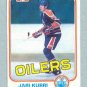 1981-82 Topps # 18 -- Jari Kurri Rookie Card RC