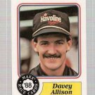 1988 Maxx Racing Card #5 Davey Allison Rookie
