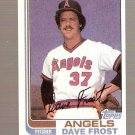 1982 Topps Baseball Card #24 Dave Frost Wrong Back