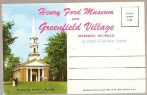 Henry Ford Museum and Greenfield Village Souvenir Folder