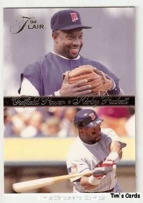 1994 Flair Outfield Power 8 Kirby Puckett Baseball Card