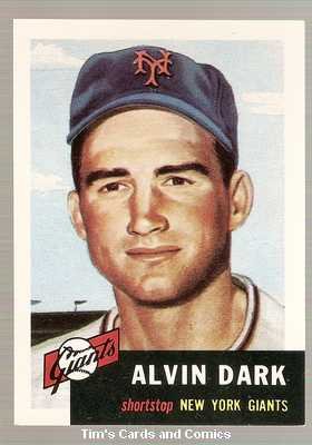 1991 Topps Baseball Archives 1953 Card #109 Alvin Dark