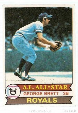 1979 Topps Baseball Card #330 George Brett EX