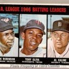 1967 Topps Baseball Card #239 AL Batting Leaders Frank Robinson Tony Oliva Al Kaline