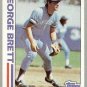 1982 Topps Baseball Card #201 George Brett In Action NM