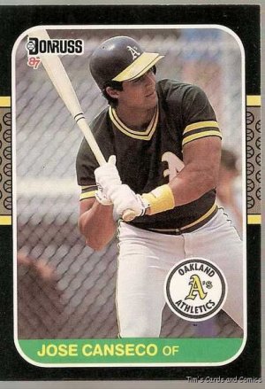 1987 Donruss Baseball Card #97 Jose Canseco