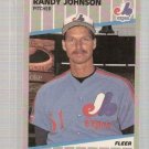 1989 Fleer Baseball Card #381 Randy Johnson Rookie NM or Better