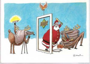 1990 Upper Deck Christmas Card Santa Claus Baseball