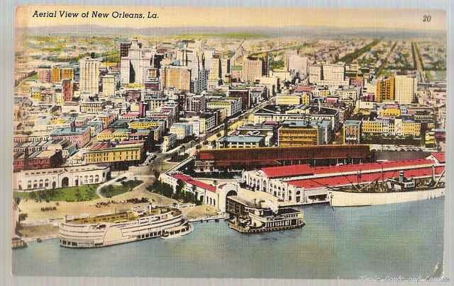 Aerial View Of New Orleans Louisiana Postcard