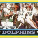 1986 Topps Football Card #44 Dolphins Team EX-MT
