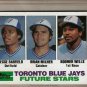 1982 Topps Baseball Card #203 Jesse Barfield RC Brian Milner Boomer Wells EX-MT