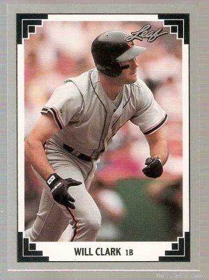 1991 Leaf Preview Baseball Card #12 Will Clark NM