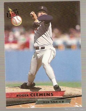 1993 Fleer Ultra Baseball Card #508 Roger Clemens