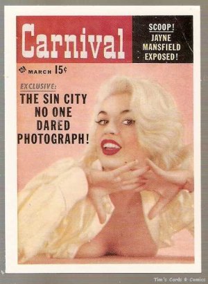 Pocket Pin-Ups Promo Card #2 Jayne Mansfield Carnival
