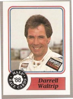 1988 Maxx Racing Card #10 Darrell Waltrip Rookie RC