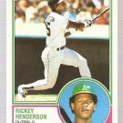 1983 Topps Baseball Card #180 Rickey Henderson NM-MT