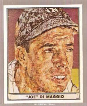 Reprint 1940 Playball Baseball Card Joe DiMaggio