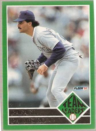 1992 Fleer Team Leaders Baseball Card #12 Rafael Palmeiro NM