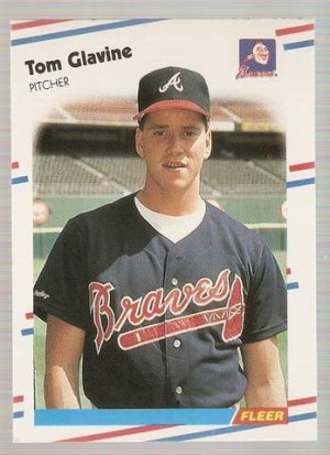 1988 Fleer Baseball Card #539 Tom Glavine RC