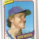 1980 Topps Baseball Card #265 Robin Yount NM
