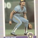 1984 Fleer Baseball Card #219 Robin Yount NM
