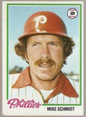 1978 Topps Baseball Card #360 Mike Schmidt Phillies EX