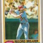 1981 Topps Baseball Card #206 Mike Schmidt Record Breaker Phillies EX A