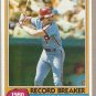 1981 Topps Baseball Card #206 Mike Schmidt Record Breaker Phillies EX B