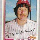 1982 Topps Baseball Card #100 Mike Schmidt EX
