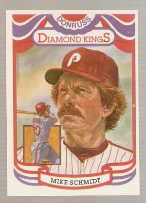 1984 Donruss Baseball Card #23 Mike Schmidt Diamond King Error EX-MT A