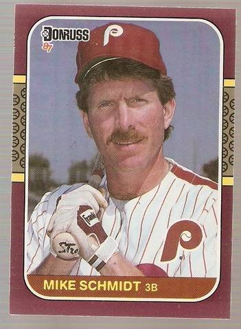 Mike Schmidt 1987 Donruss Opening Day Series Card #160